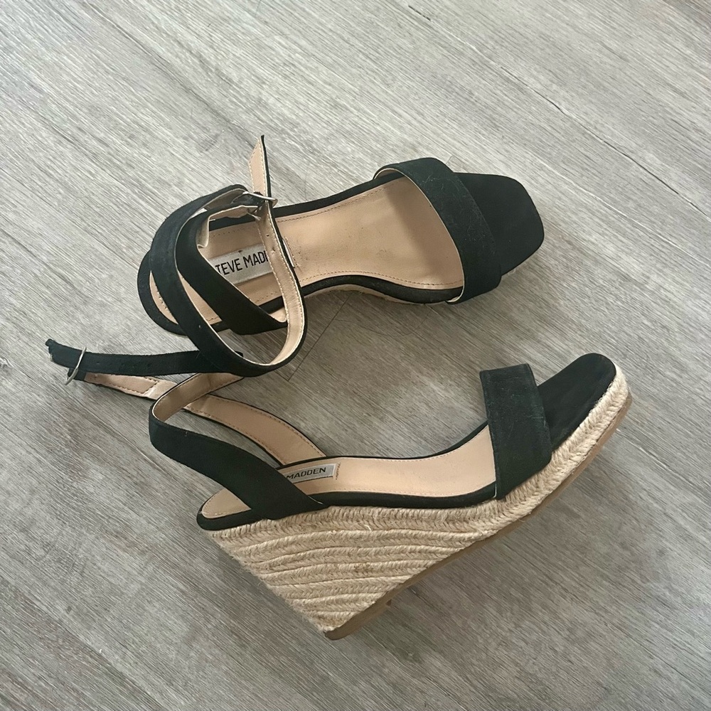 Steve Madden espadrille wedge sandals size 7.5
